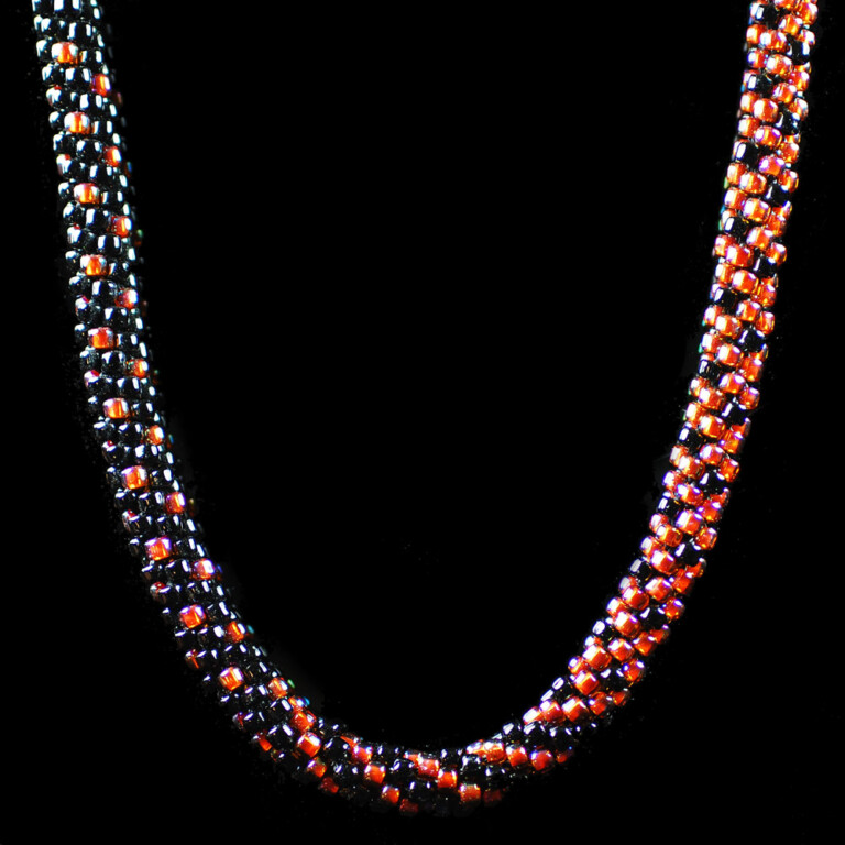 Coral Black Graduated Kumihimo 768x768