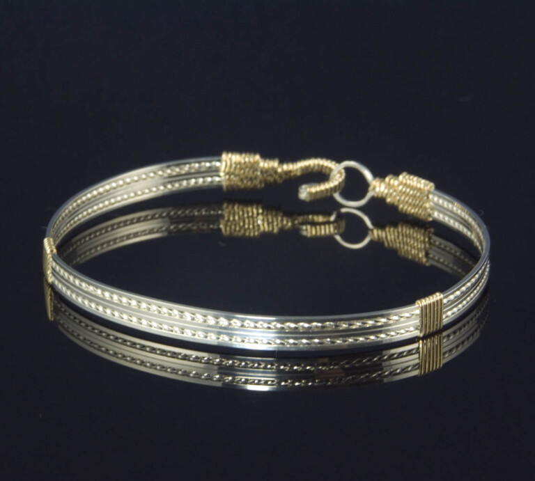 Silver Strands Bangle  768x691